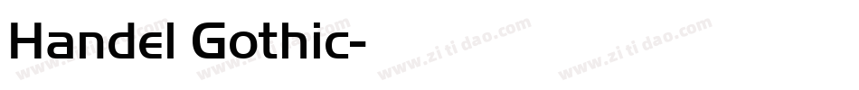 Handel Gothic字体转换